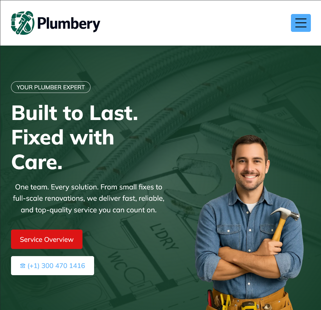 Landing page design